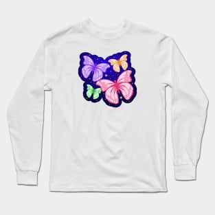 Cute Butterflies Design Long Sleeve T-Shirt